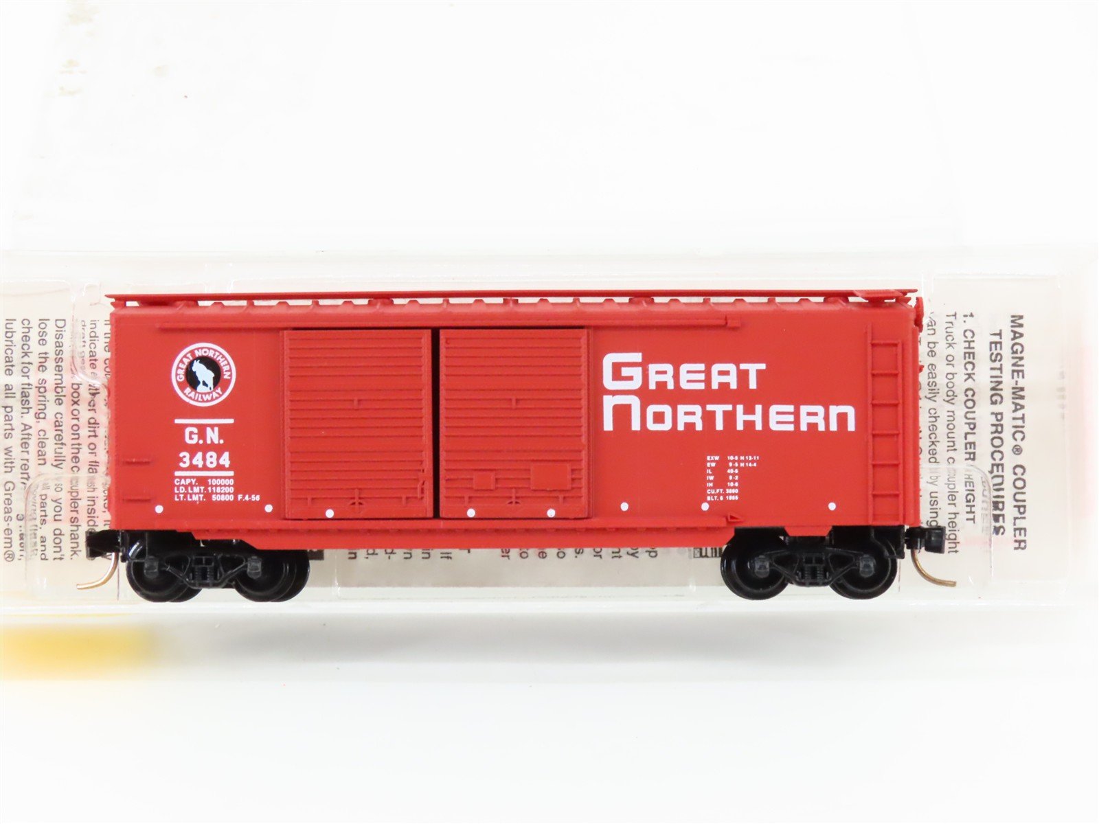 N Scale Micro-Trains MTL 23210 GN Great Northern "Circus Train" 40' Boxcar #3484
