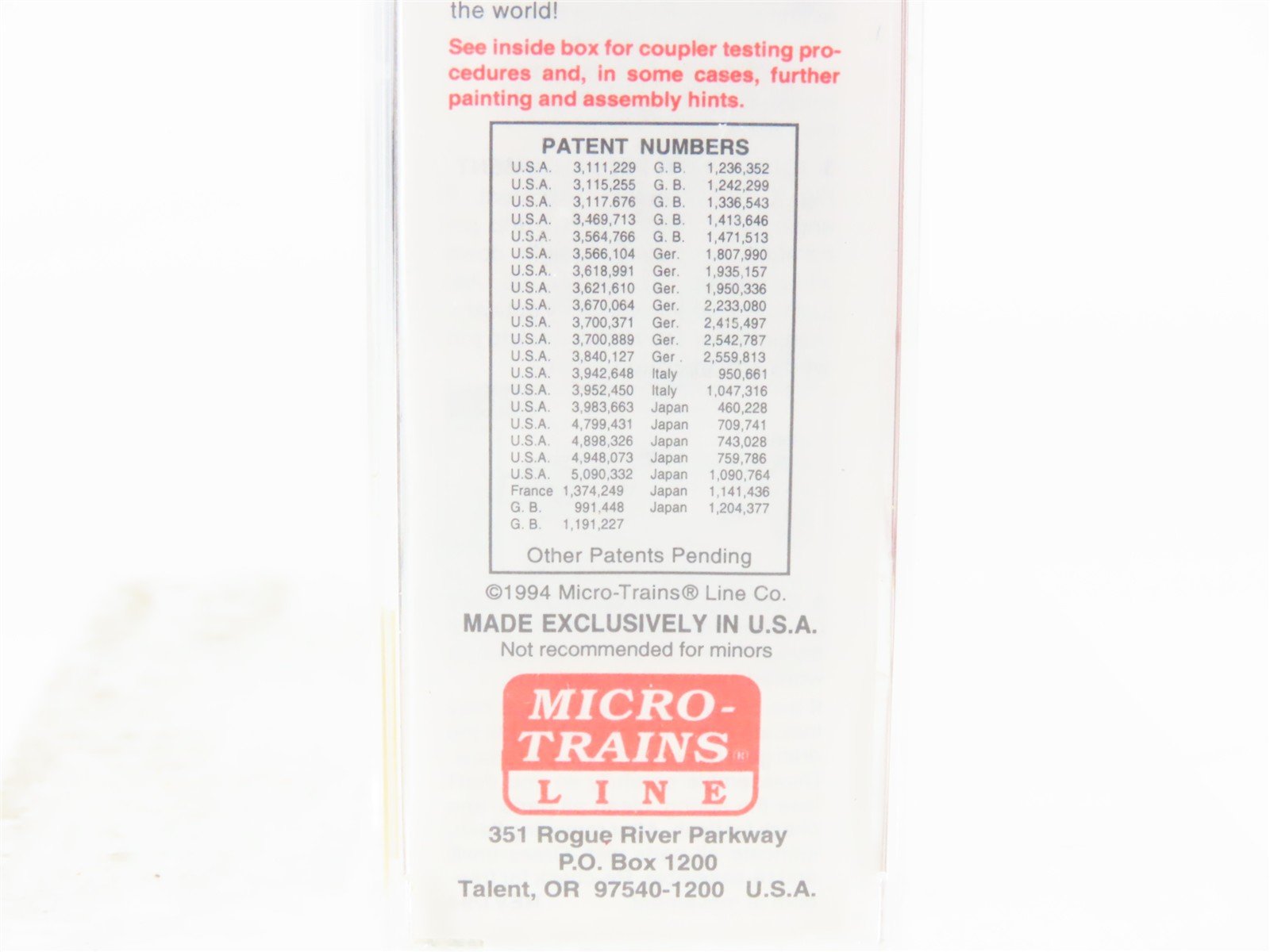 N Scale Micro-Trains MTL 23210 GN Great Northern 