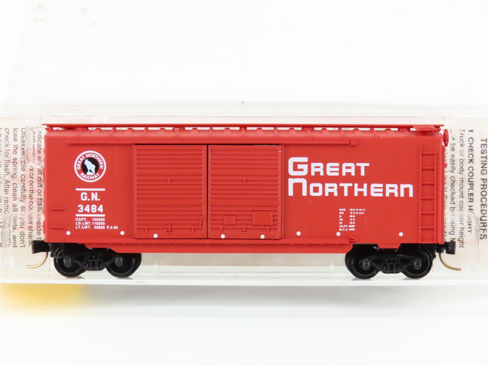 N Scale Micro-Trains MTL 23210 GN Great Northern "Circus Train" 40' Boxcar #3484