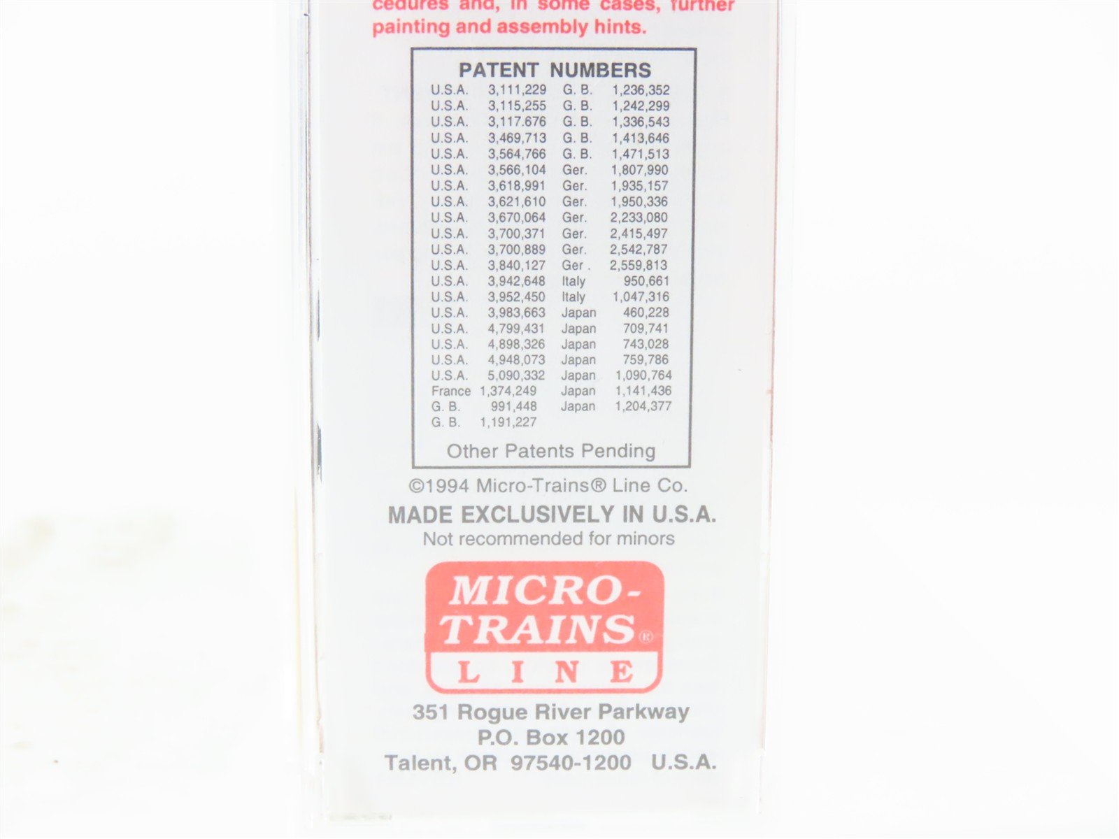 N Scale Micro-Trains MTL 23210 GN Great Northern 