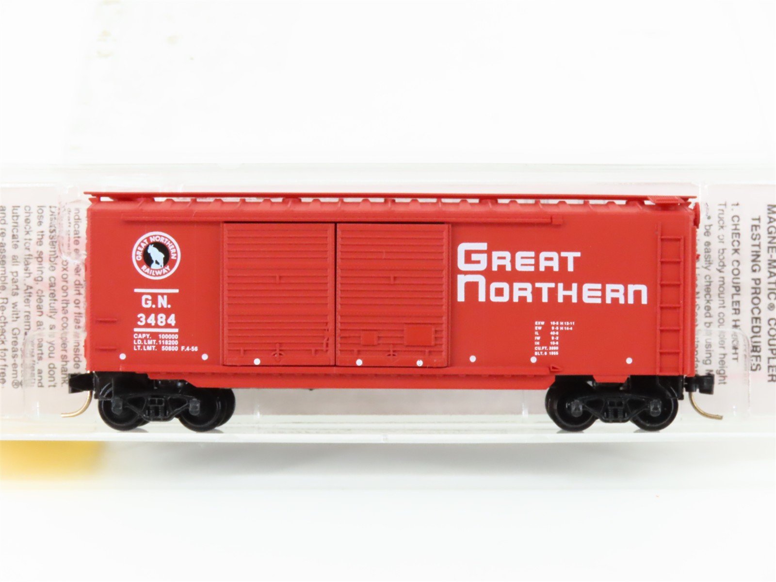 N Scale Micro-Trains MTL 23210 GN Great Northern "Circus Train" 40' Boxcar #3484