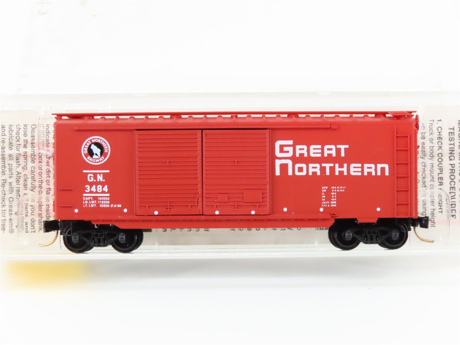 N Scale Micro-Trains MTL 23210 GN Great Northern "Circus Train" 40' Boxcar #3484