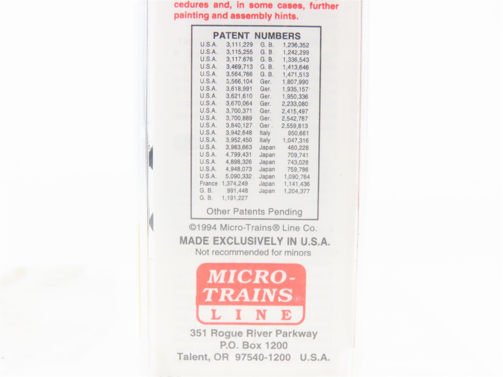 N Scale Micro-Trains MTL 23210 GN Great Northern 