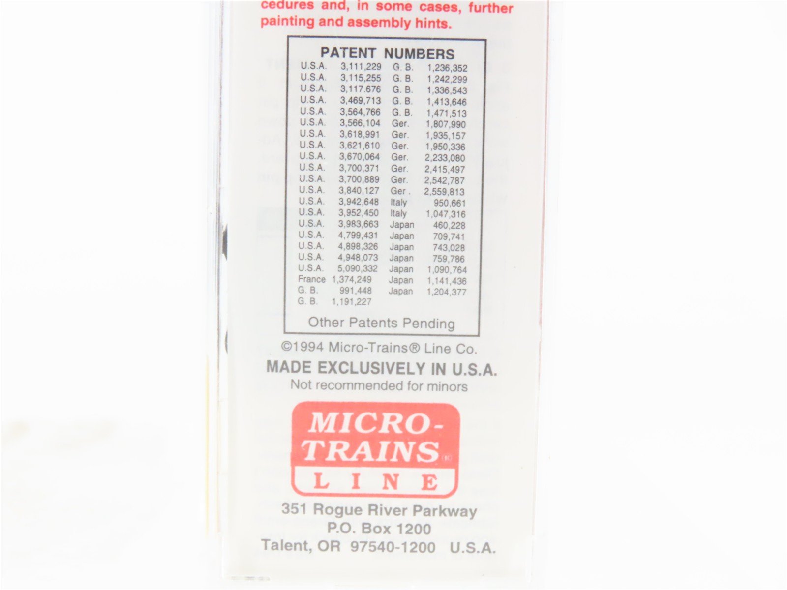 N Scale Micro-Trains MTL 23210 GN Great Northern 