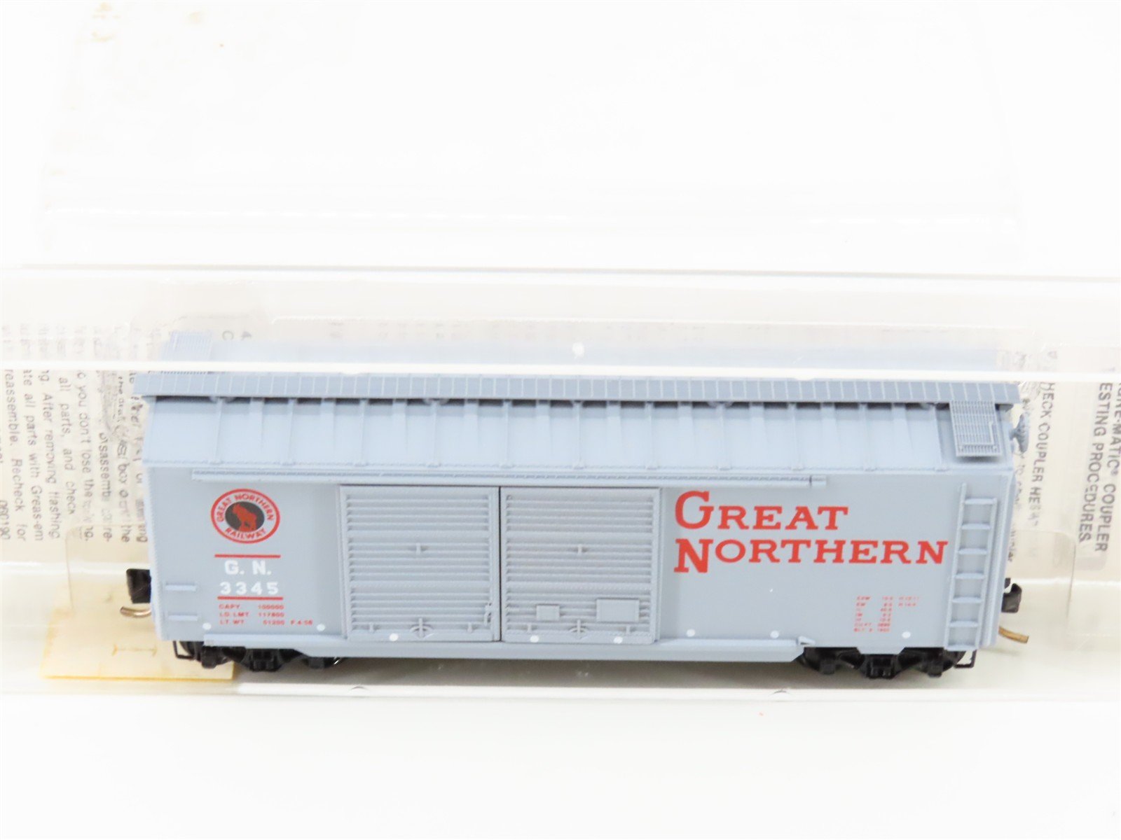 N Scale Micro-Trains MTL 23180 GN Great Northern 40' Double Door Box Car #3345