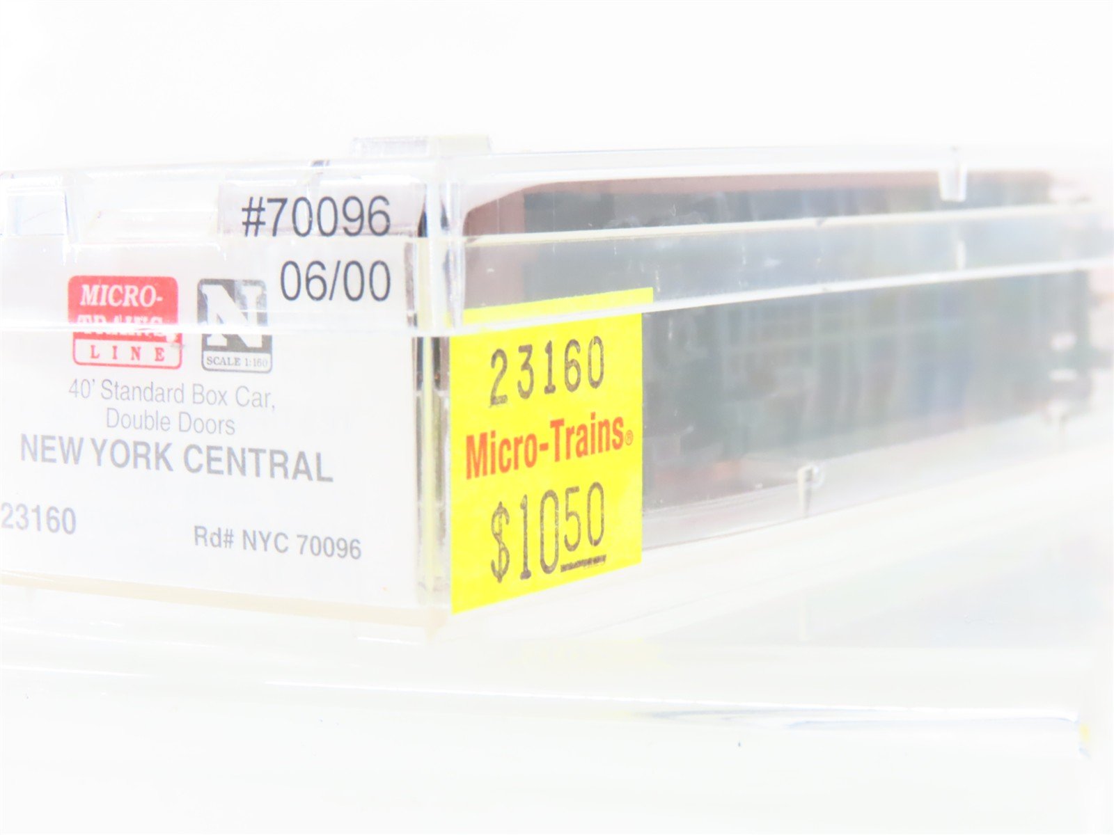 N Scale Micro-Trains MTL 23160 NYC New York Central 40' Automobile Boxcar #70096