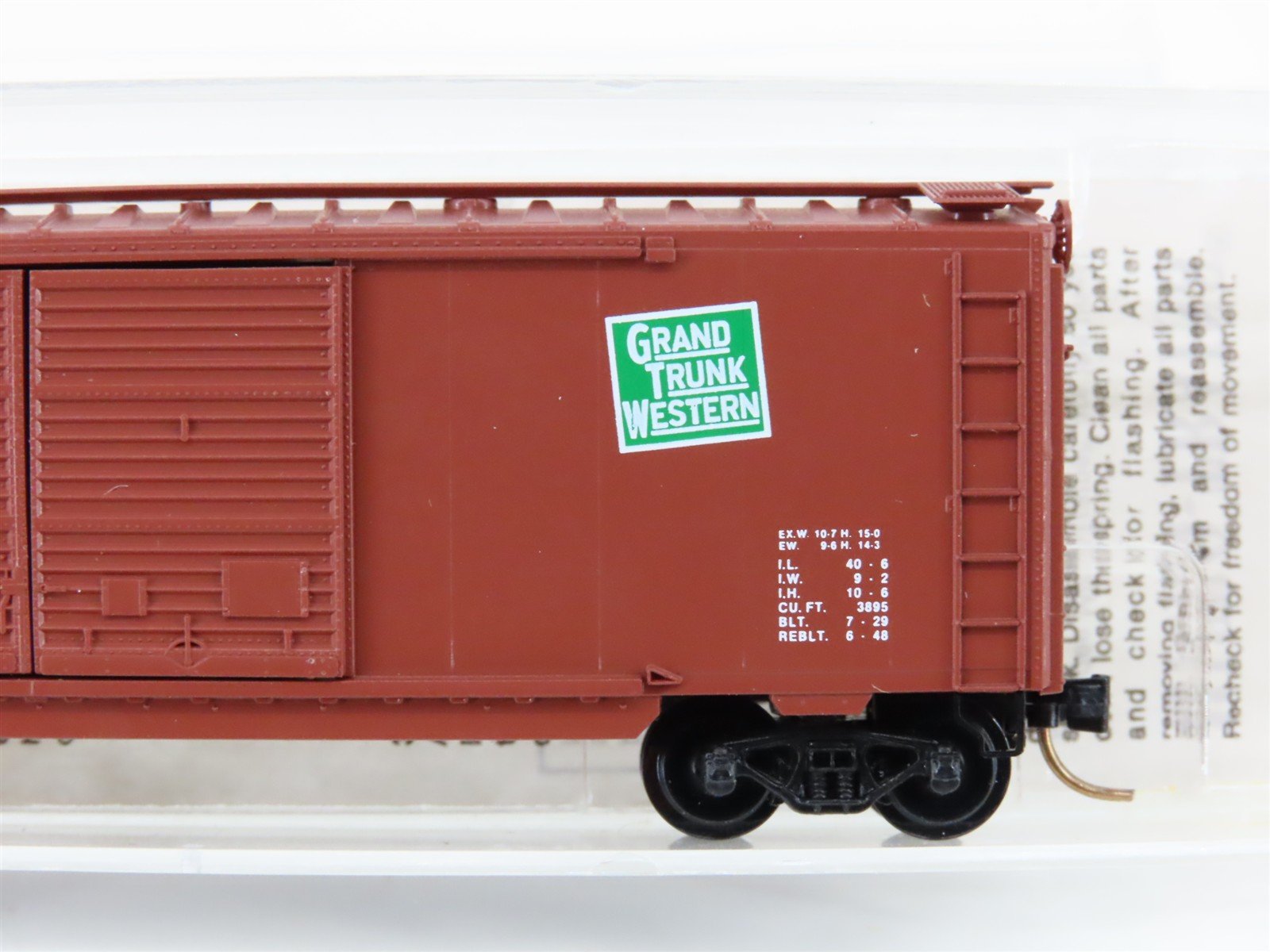 N Scale Kadee Micro-Trains MTL 23170 GTW Grand Trunk Western 40' Box Car #585881
