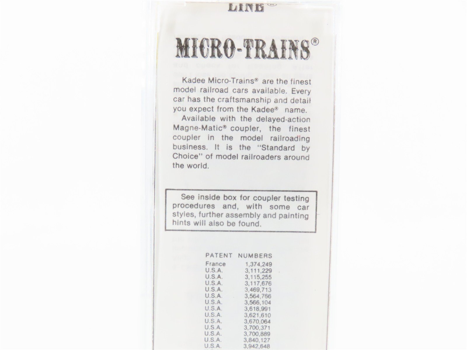 N Scale Kadee Micro-Trains MTL 23170 GTW Grand Trunk Western 40' Box Car #585881