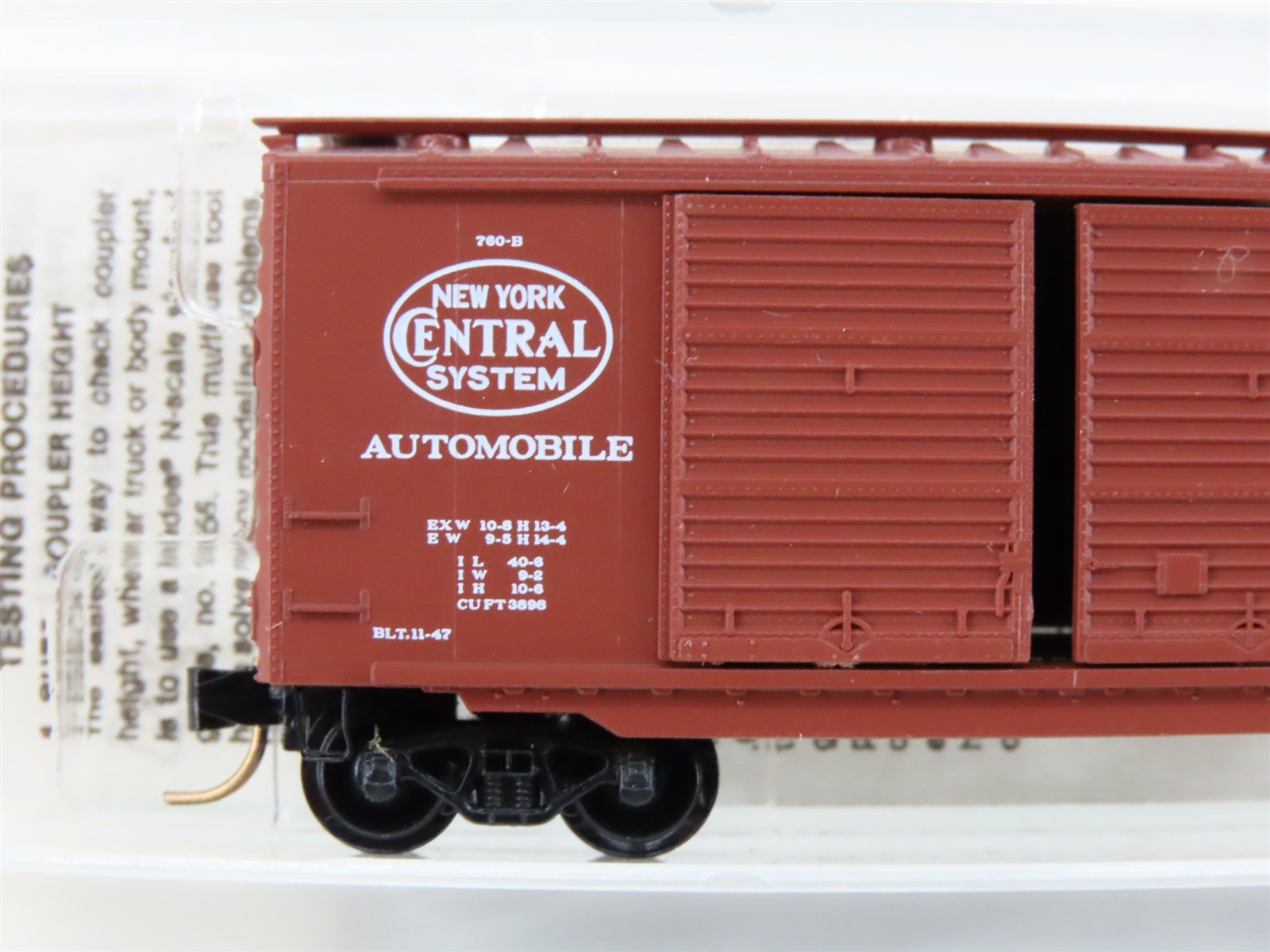 N Kadee Micro-Trains MTL 23160 NYC New York Central 40' Automobile Boxcar #70099