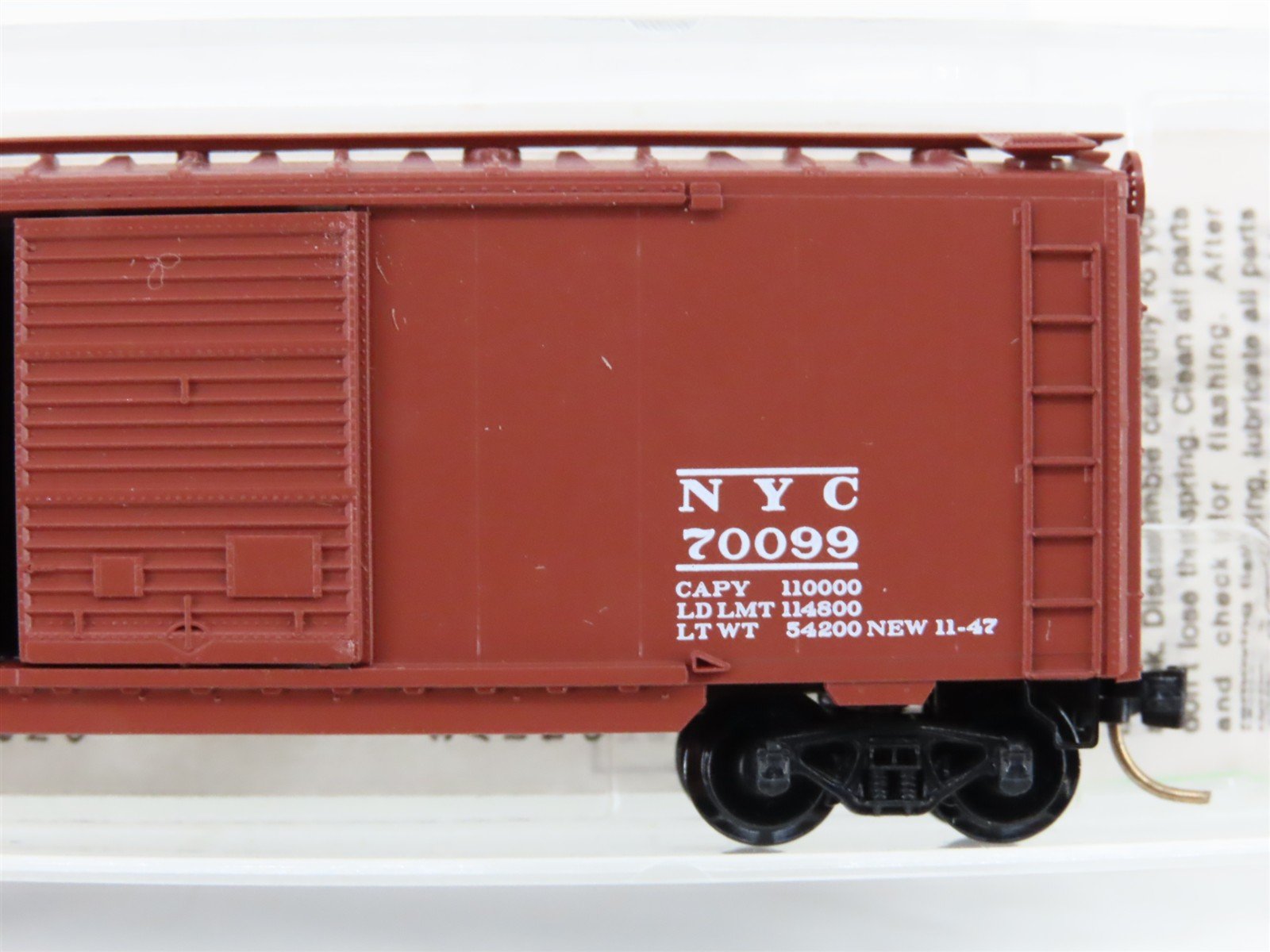 N Kadee Micro-Trains MTL 23160 NYC New York Central 40' Automobile Boxcar #70099