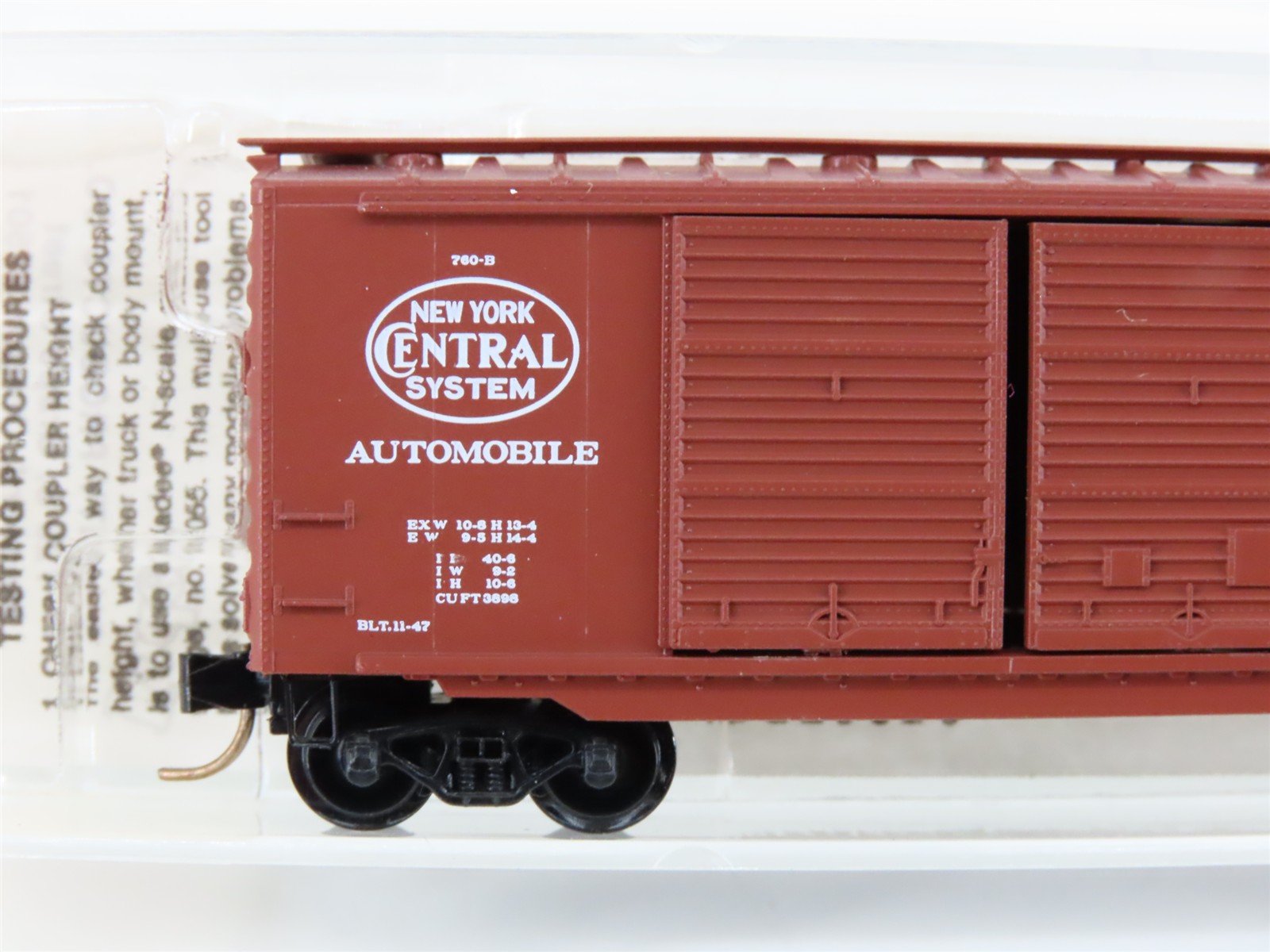 N Kadee Micro-Trains MTL 23160 NYC New York Central 40' Automobile Boxcar #70099
