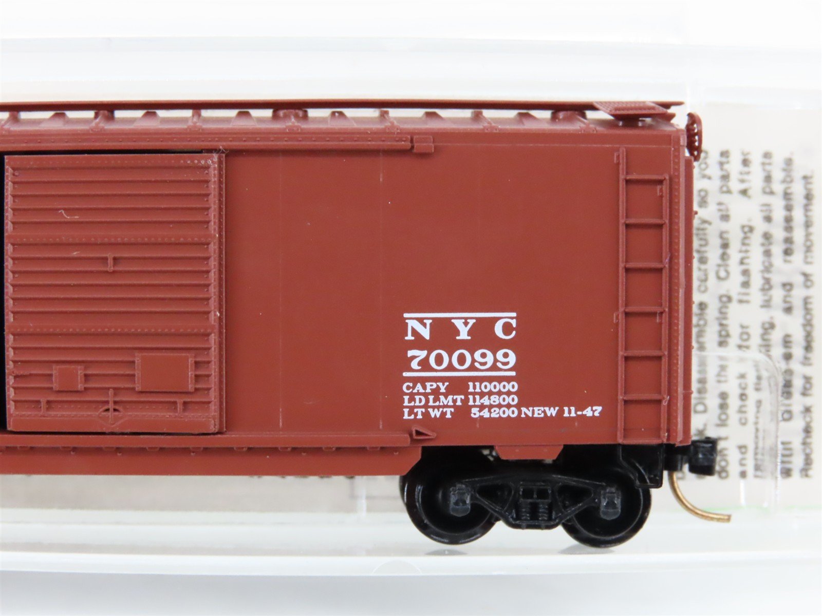 N Kadee Micro-Trains MTL 23160 NYC New York Central 40' Automobile Boxcar #70099