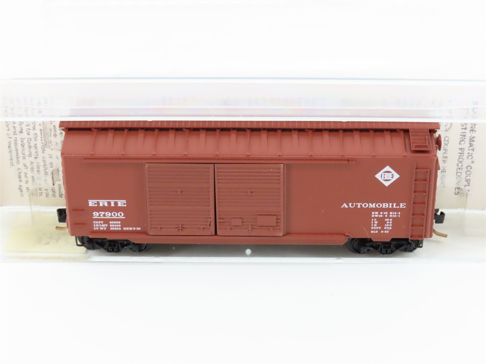 N Scale Kadee Micro-Trains MTL 23120 Erie Railroad 40' Automobile Box Car #97900