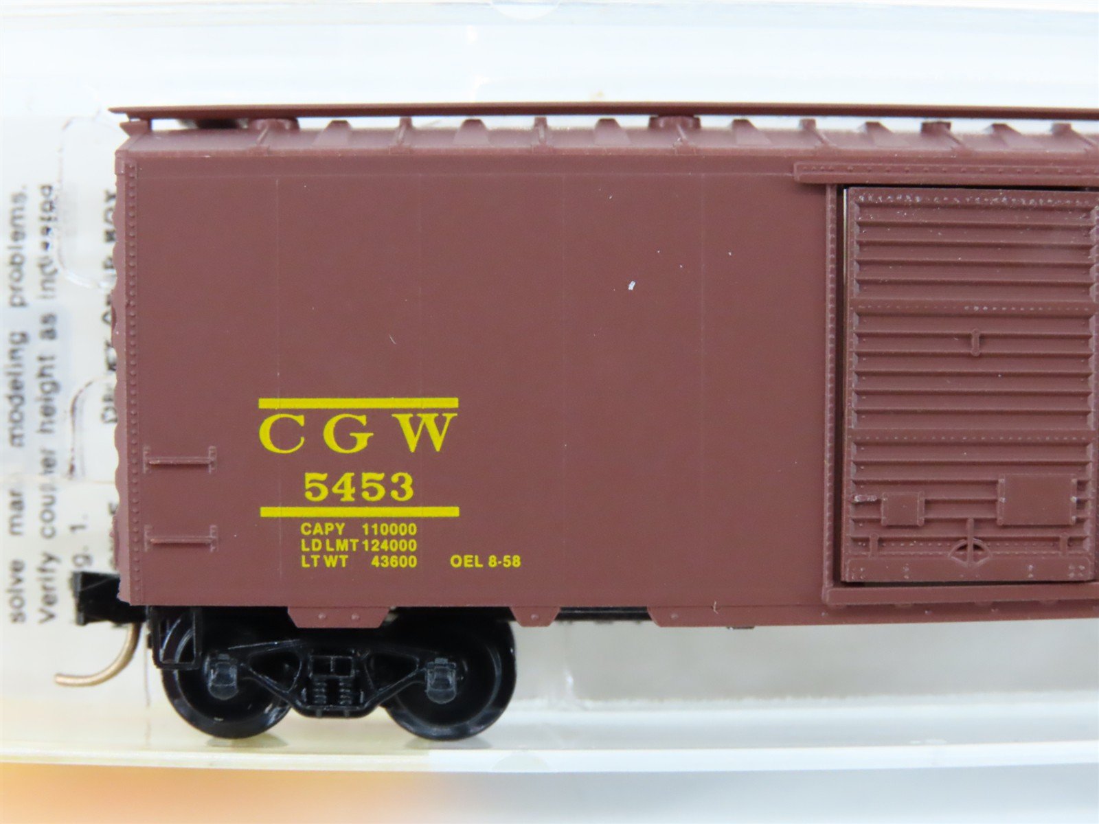 N Scale Micro-Trains MTL 20046 CGW Chicago Great Western 40' Box Car #5453