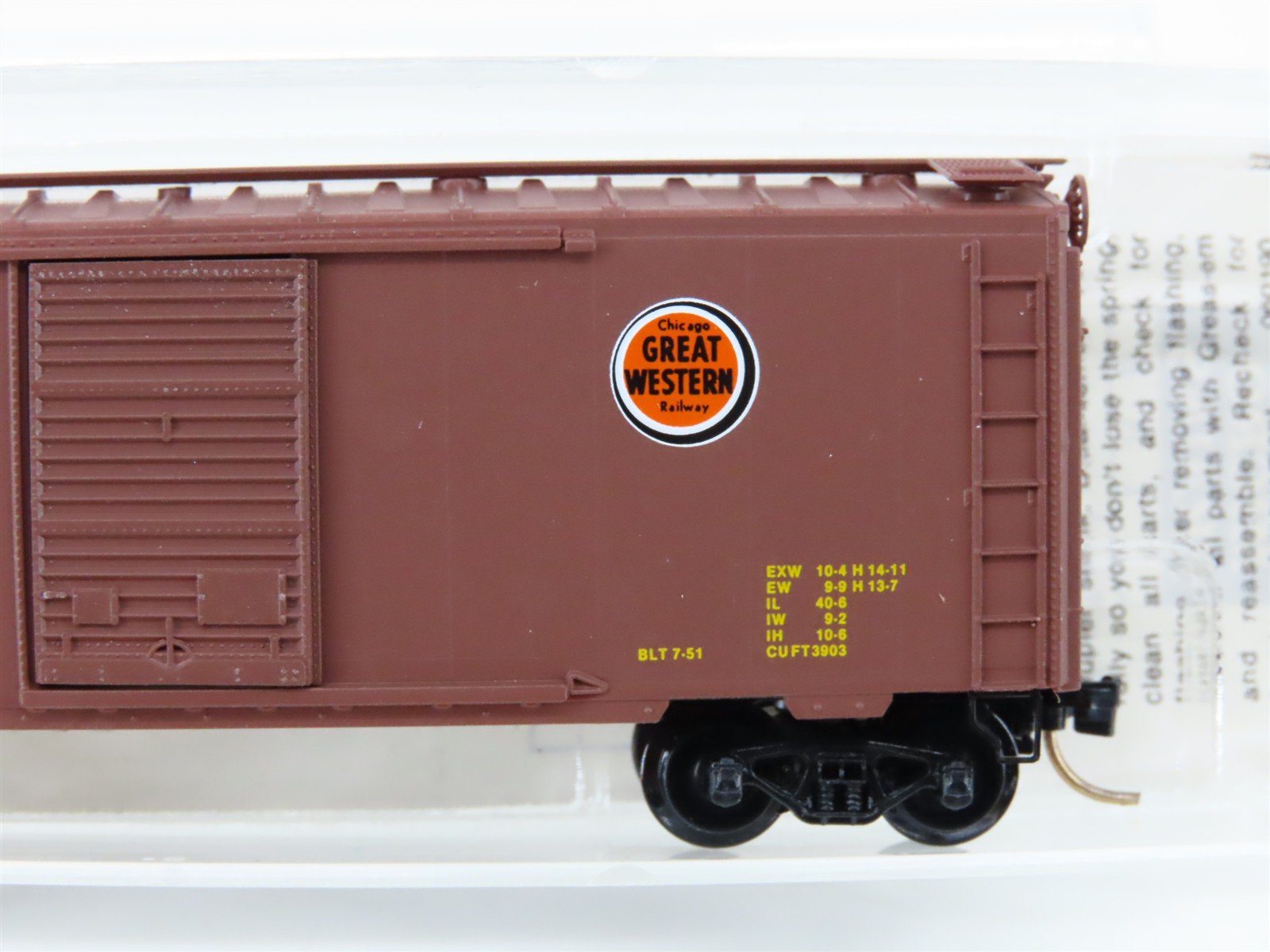 N Scale Micro-Trains MTL 20046 CGW Chicago Great Western 40' Box Car #5453