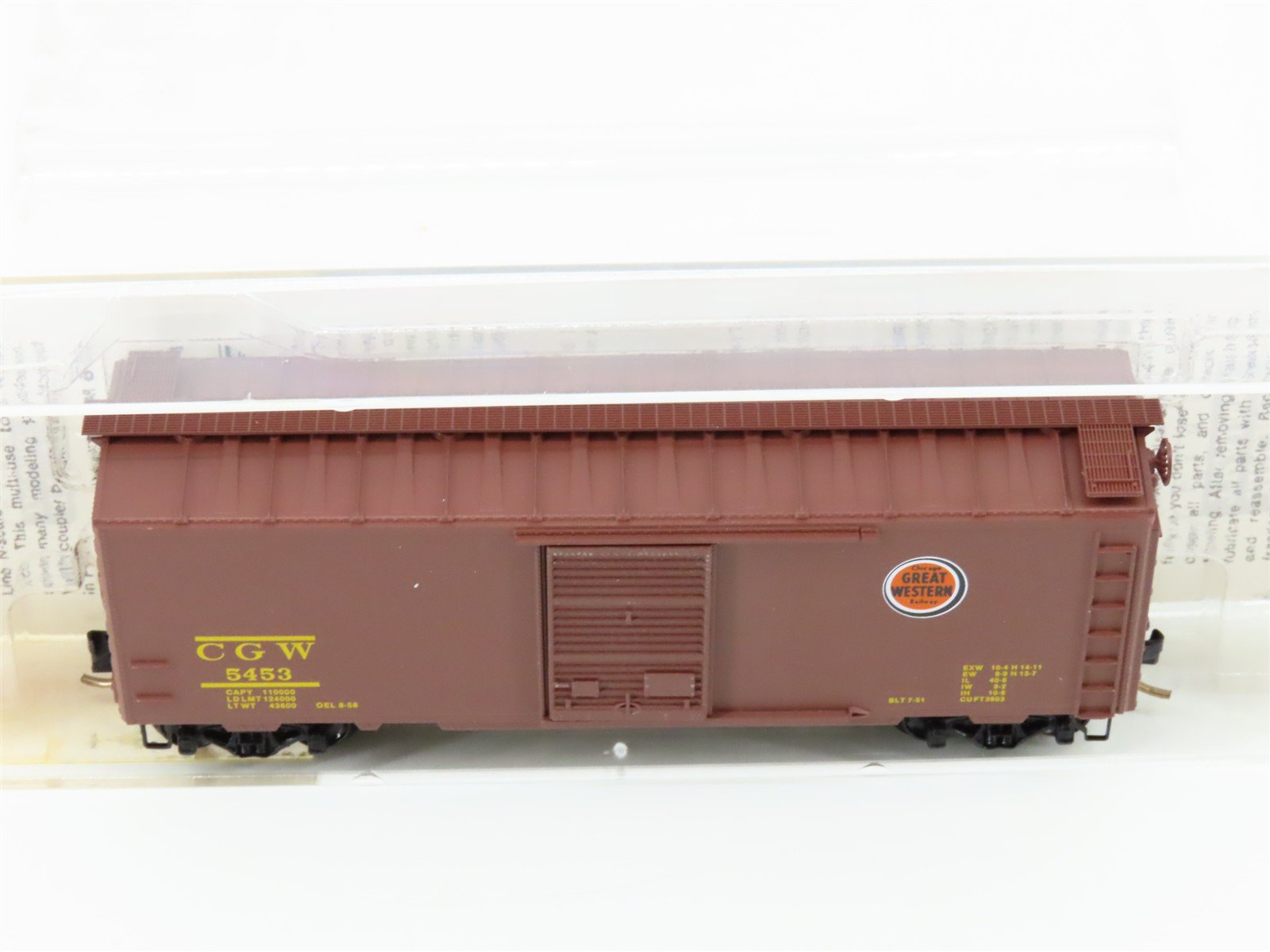 N Scale Micro-Trains MTL 20046 CGW Chicago Great Western 40' Box Car #5453