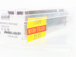 N Scale Micro-Trains MTL 20046 CGW Chicago Great Western 40' Box Car #5453