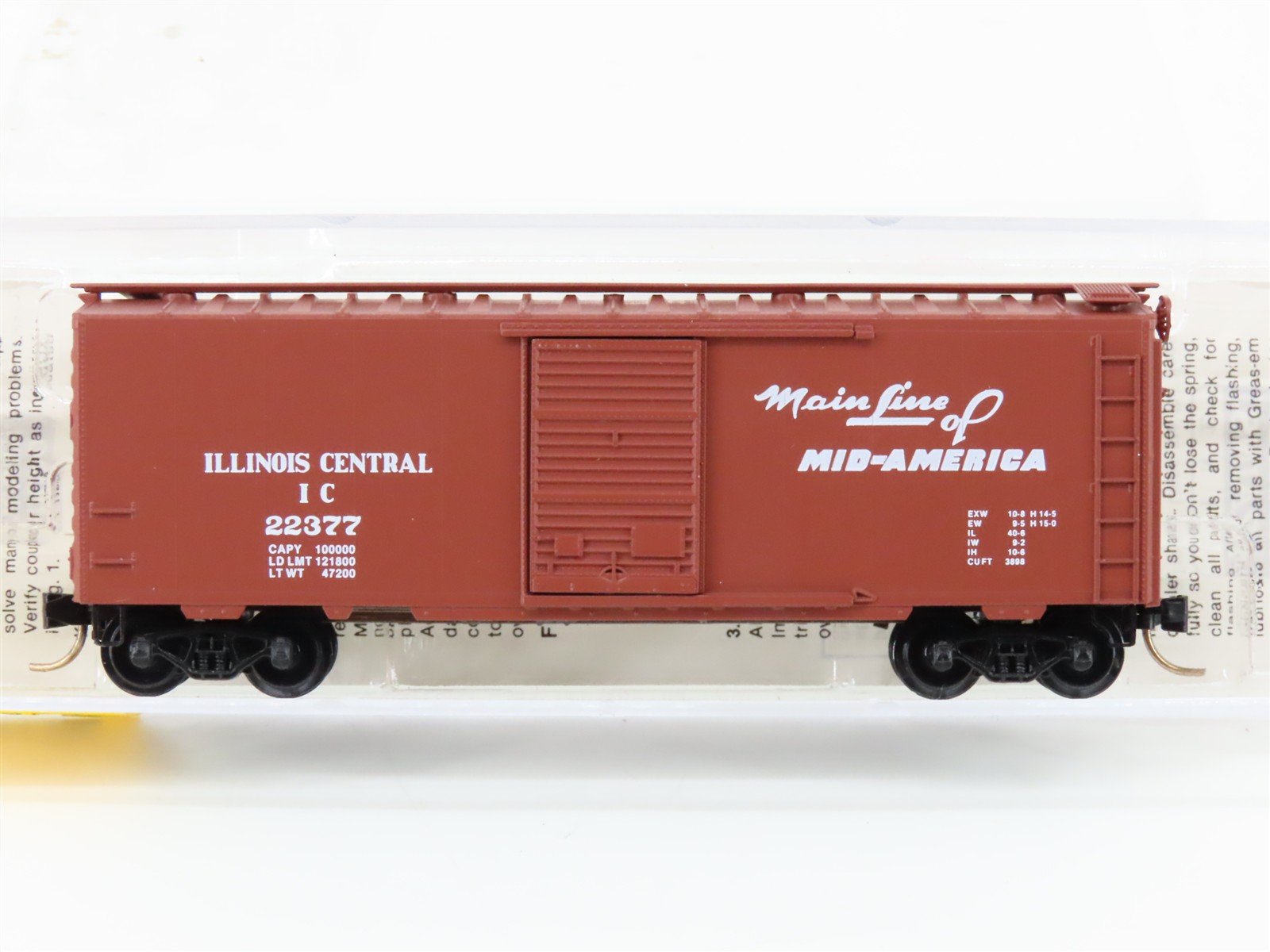 N Scale Micro-Trains MTL 20056 IC Illinois Central "Main Line" 40' Boxcar #22377