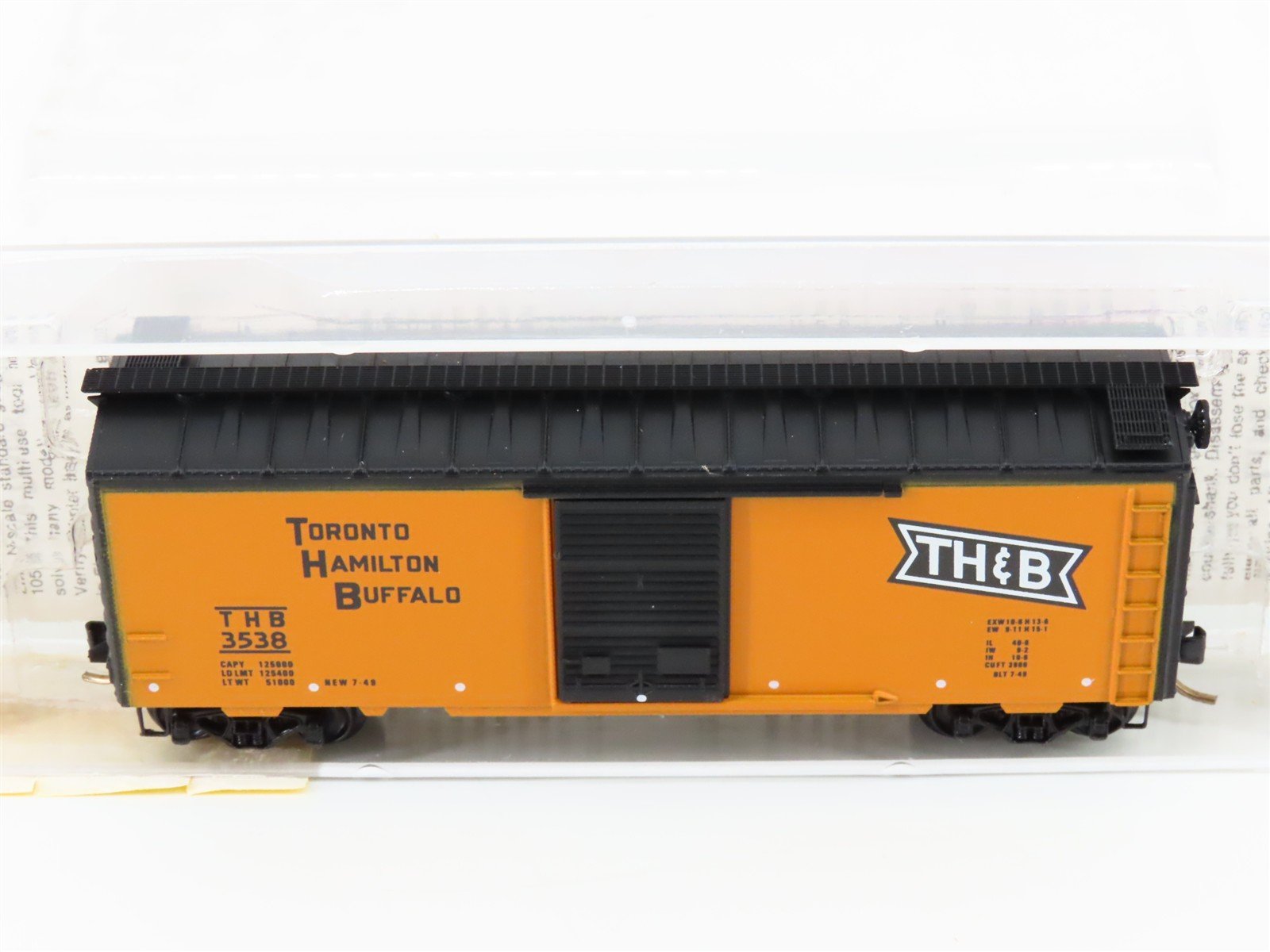 N Scale Micro-Trains MTL 20036 THB Toronto Hamilton & Buffalo 40' Box Car #3538