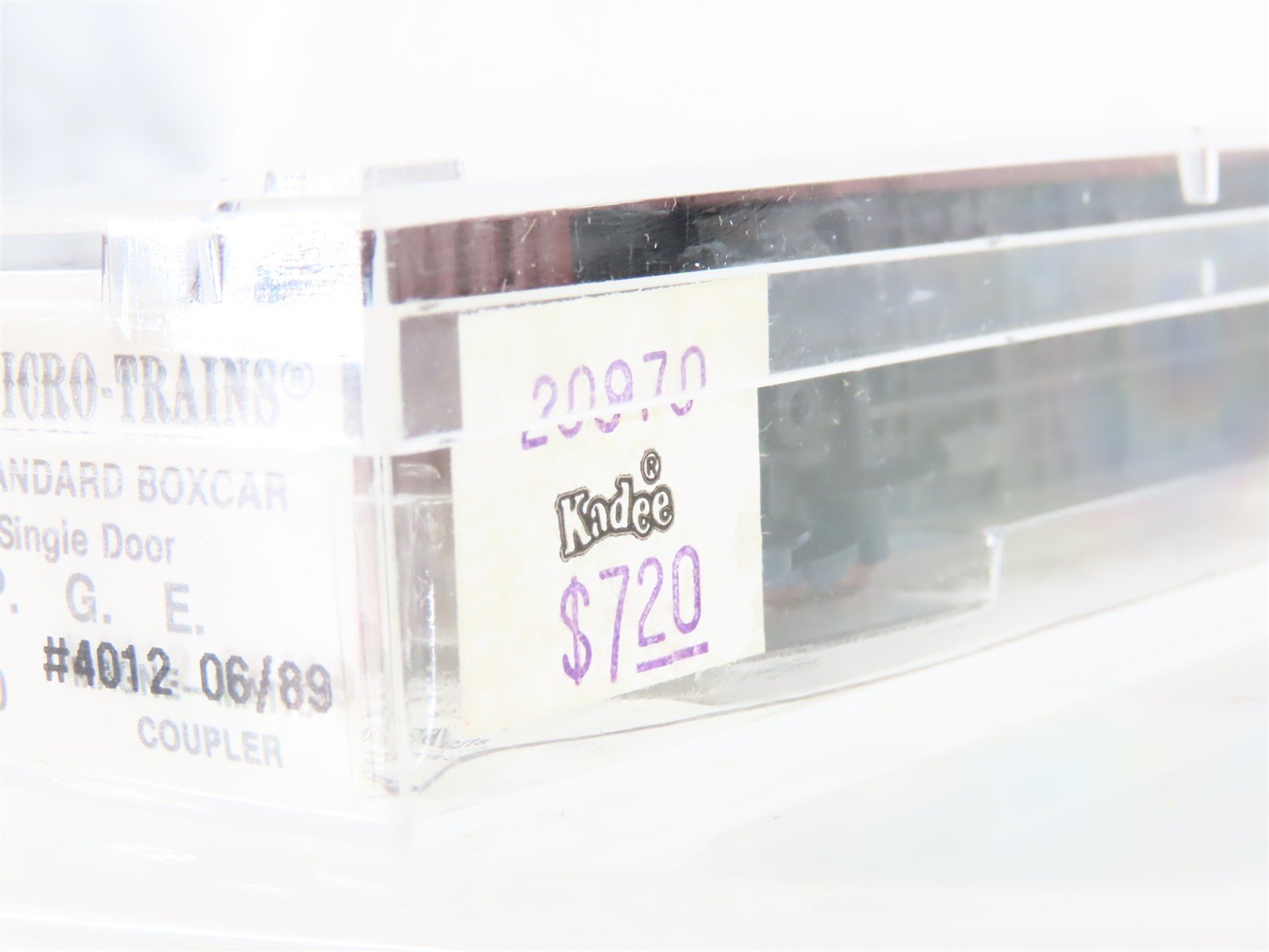 N Scale Kadee Micro-Trains MTL 20970 PGE Pacific Great Eastern 40' Box Car #4012