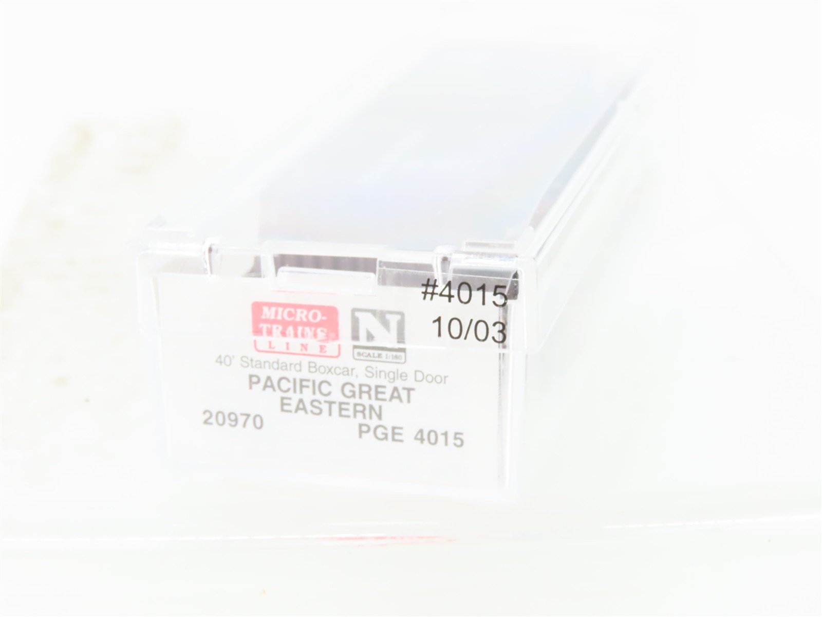 N Scale Micro-Trains MTL 20970 PGE Pacific Great Eastern 40' Box Car #4015