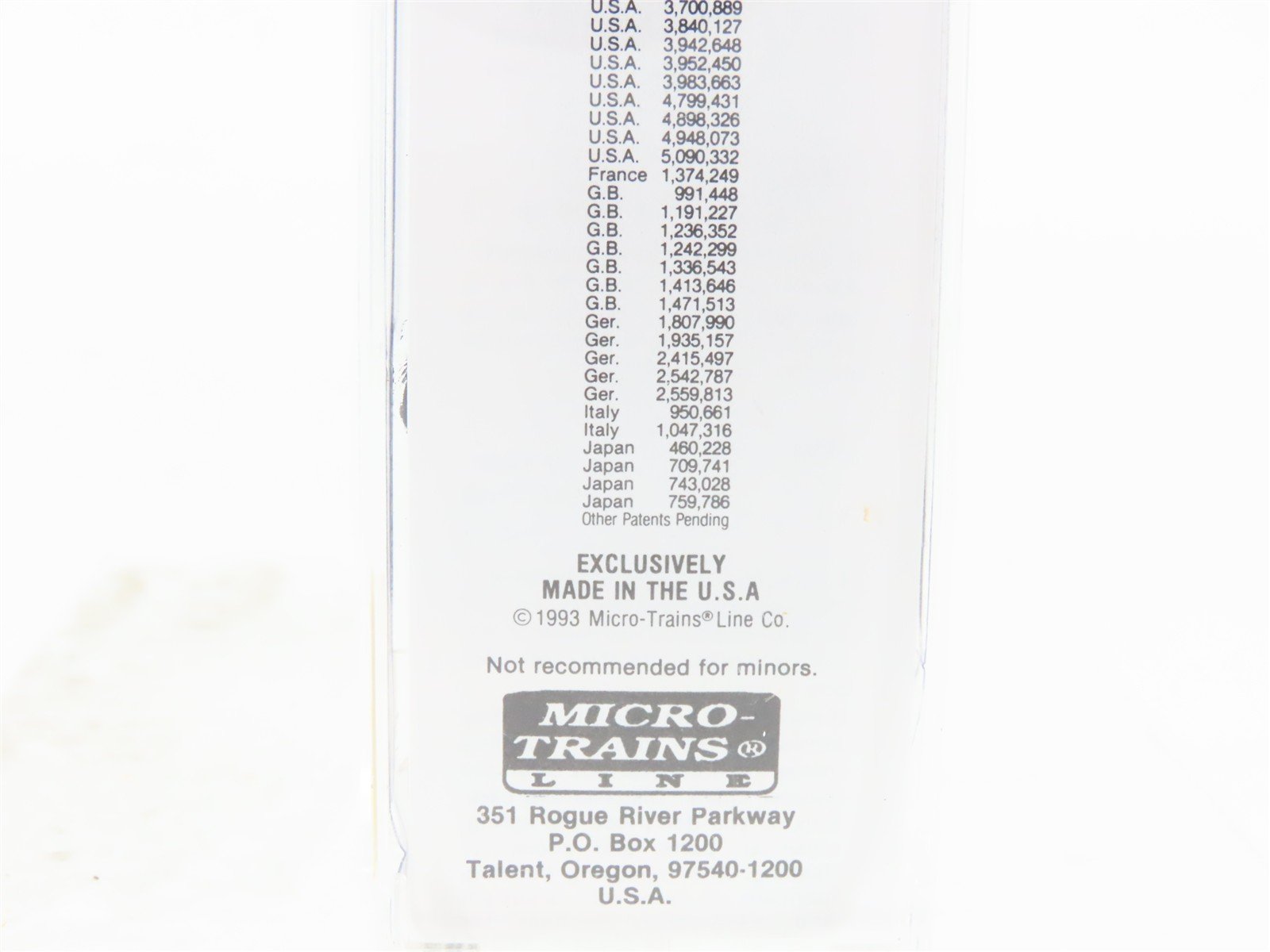 N Scale Micro-Trains MTL 20970 PGE Pacific Great Eastern 40' Box Car #4022