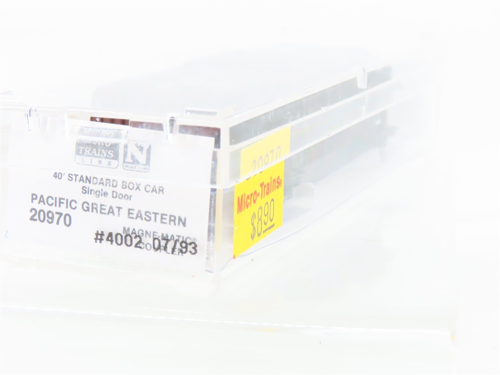 N Scale Micro-Trains MTL 20970 PGE Pacific Great Eastern 40' Box Car #4022