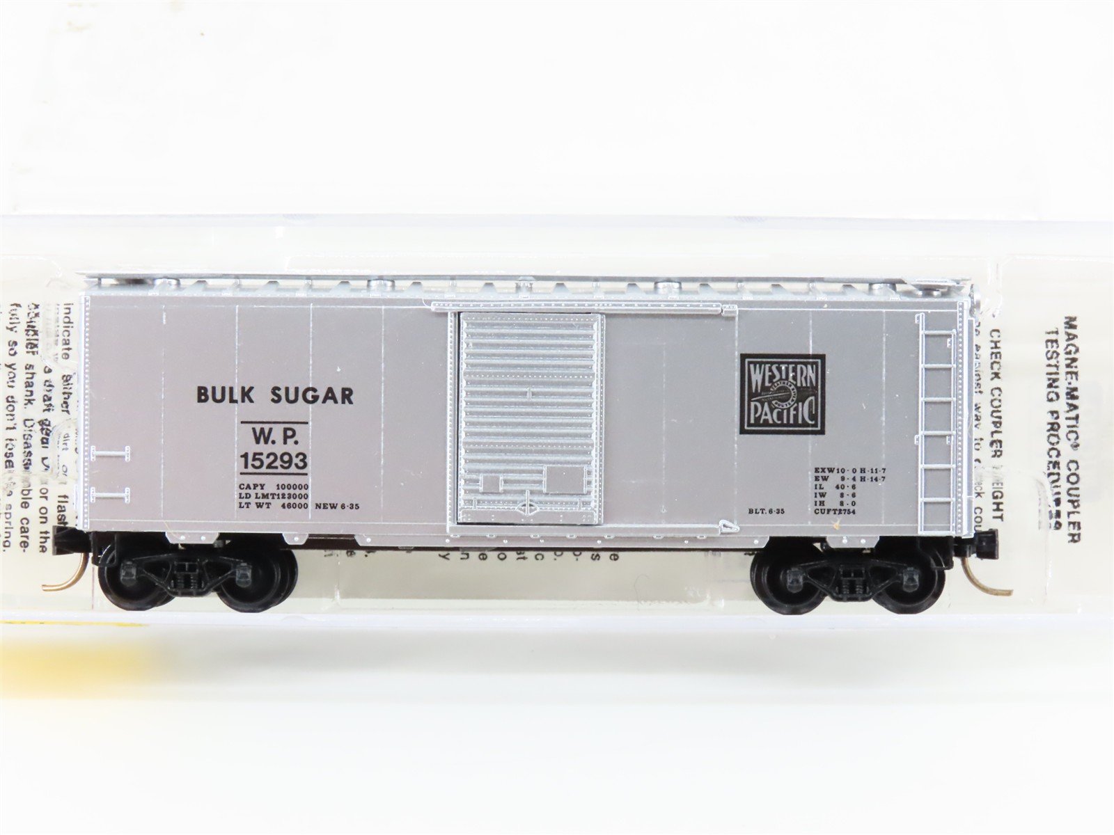 N Micro-Trains MTL 20076 WP Feather River Route Bulk Sugar 40' Box Car #15293