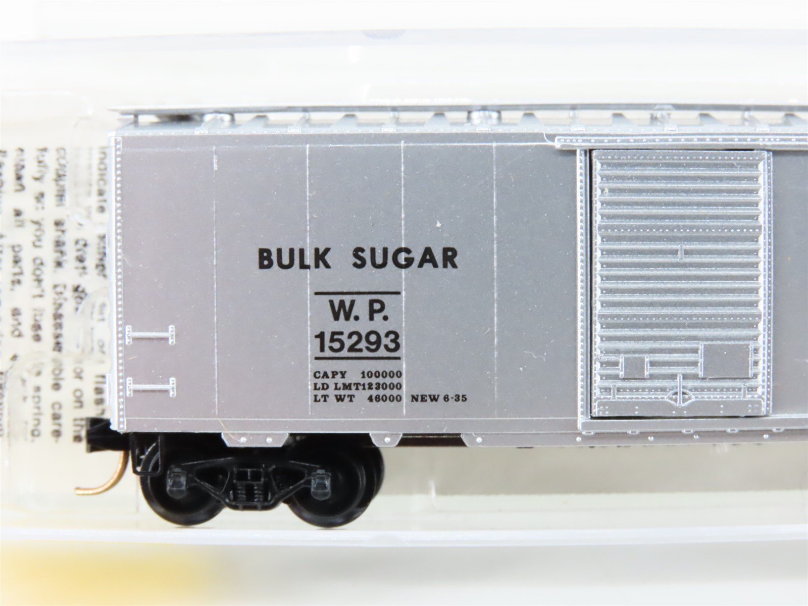 N Micro-Trains MTL 20076 WP Feather River Route Bulk Sugar 40' Box Car #15293