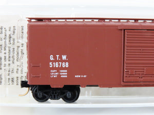 N Kadee Micro-Trains MTL 20010 GTW Grand Trunk Western 40' Box Car #516768