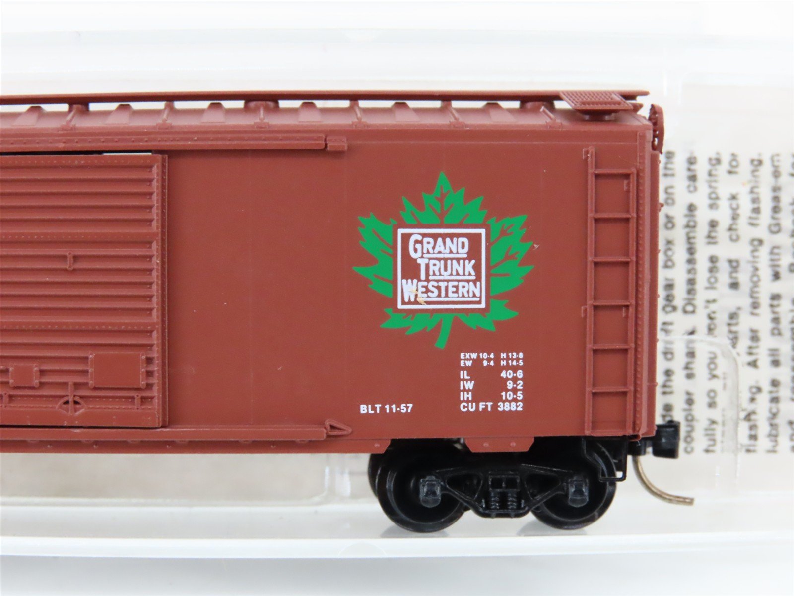 N Kadee Micro-Trains MTL 20010 GTW Grand Trunk Western 40' Box Car #516768