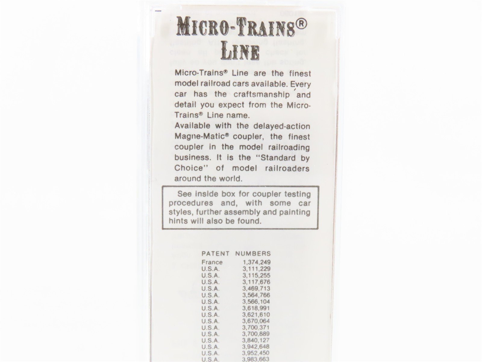 N Kadee Micro-Trains MTL 20010 GTW Grand Trunk Western 40' Box Car #516768
