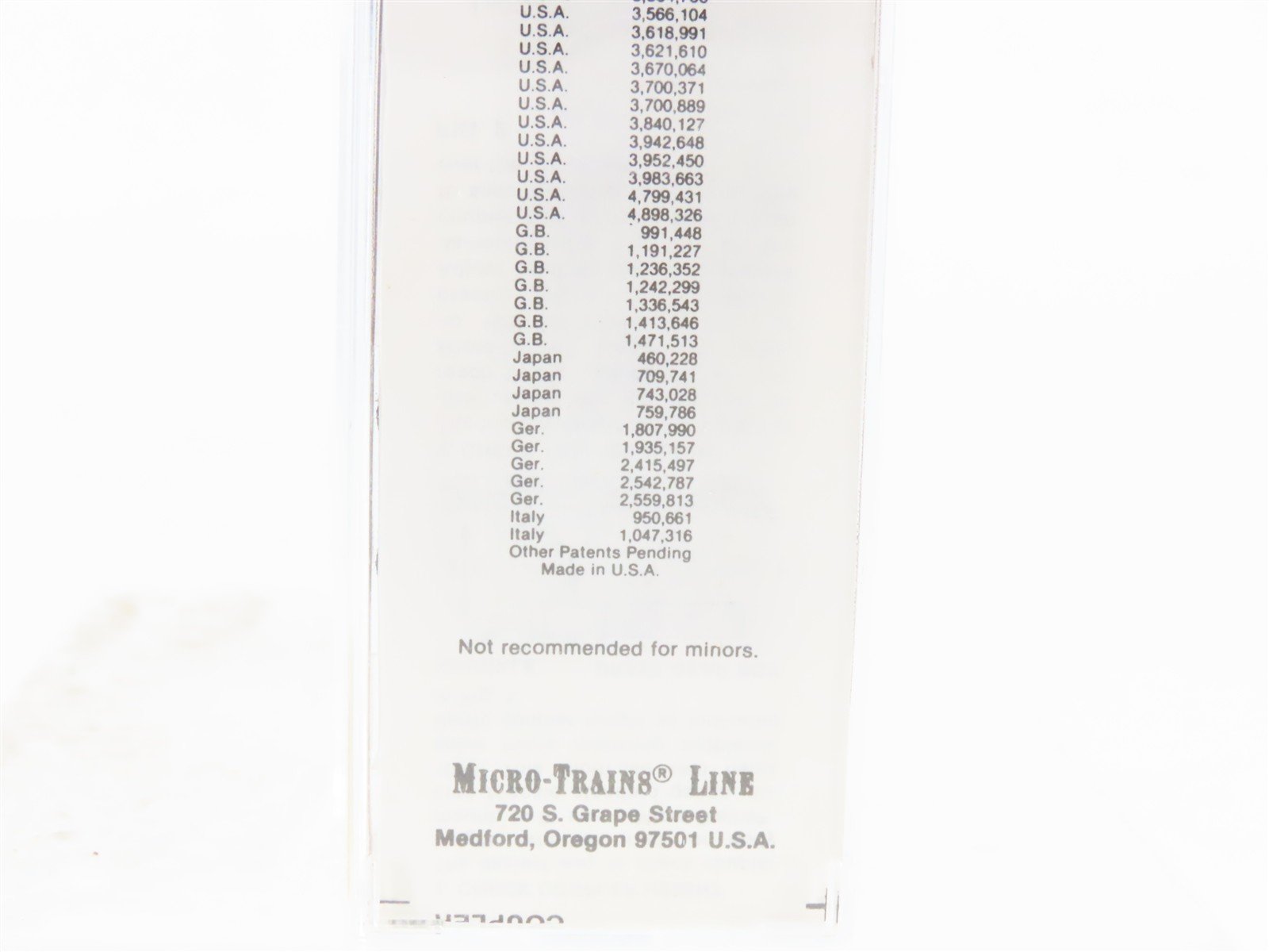 N Kadee Micro-Trains MTL 20010 GTW Grand Trunk Western 40' Box Car #516768