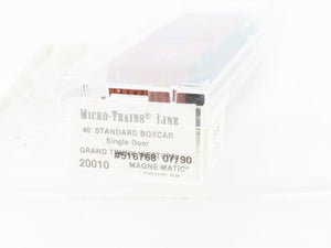 N Kadee Micro-Trains MTL 20010 GTW Grand Trunk Western 40' Box Car #516768