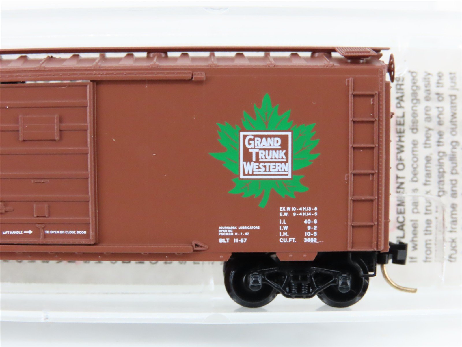 N Scale Micro-Trains MTL 20010 GTW Grand Trunk Western 40' Box Car #516771