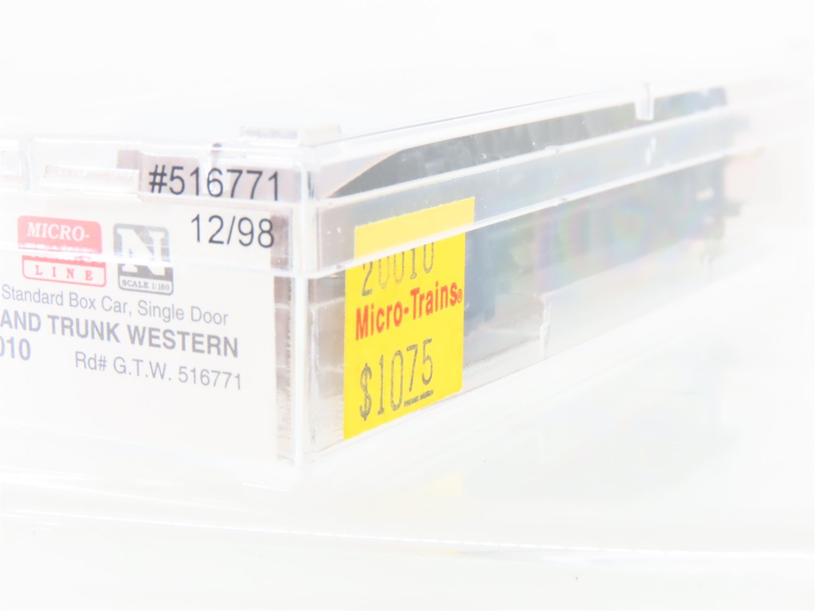 N Scale Micro-Trains MTL 20010 GTW Grand Trunk Western 40' Box Car #516771