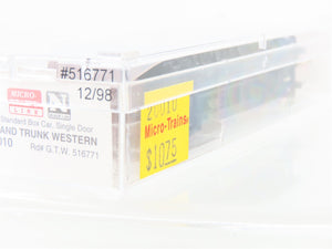 N Scale Micro-Trains MTL 20010 GTW Grand Trunk Western 40' Box Car #516771