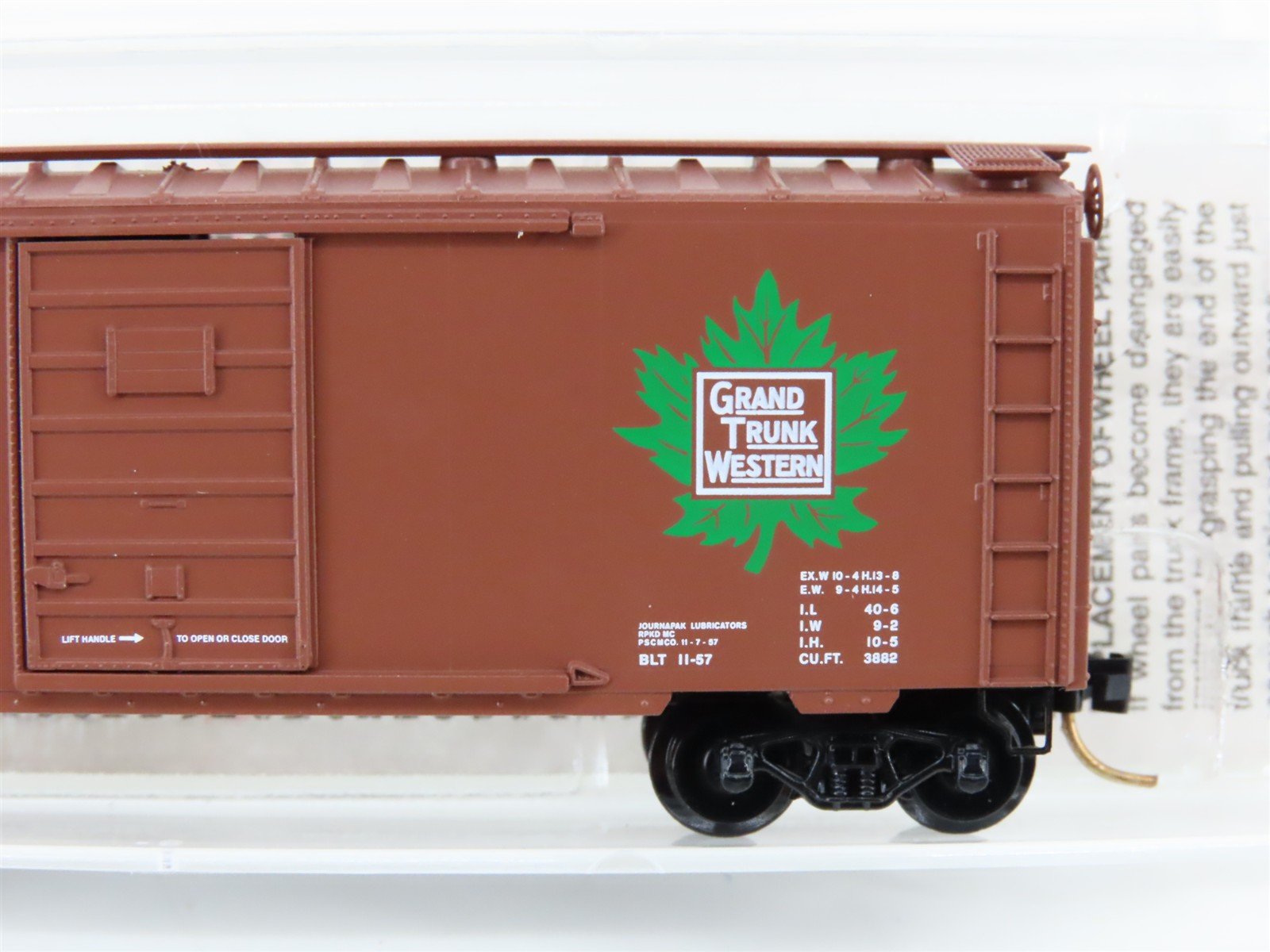 N Scale Micro-Trains MTL 20010 GTW Grand Trunk Western 40' Box Car #516771
