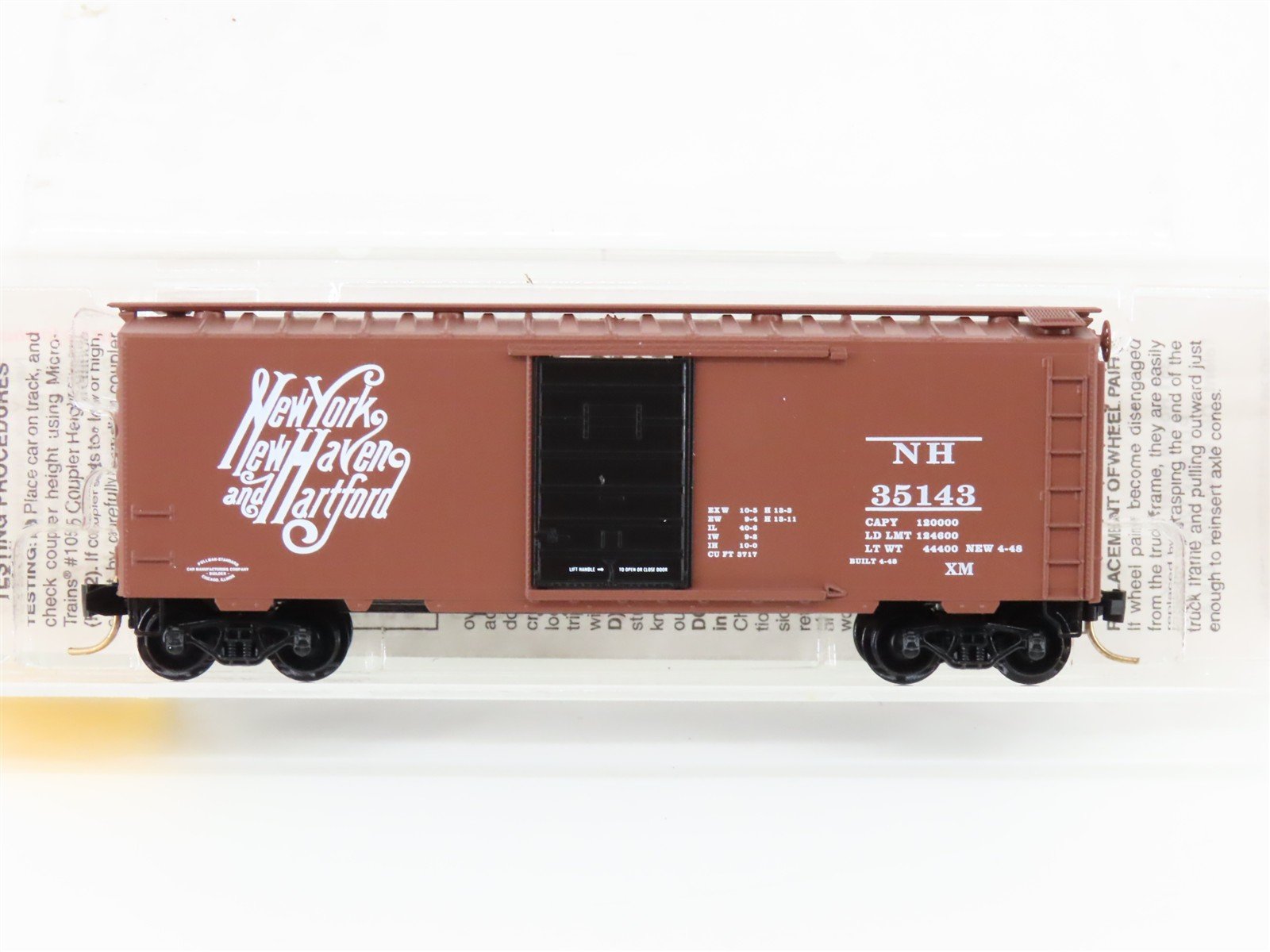 N Micro-Trains MTL 20029 NH New York, New Haven & Hartford 40' Box Car #35143