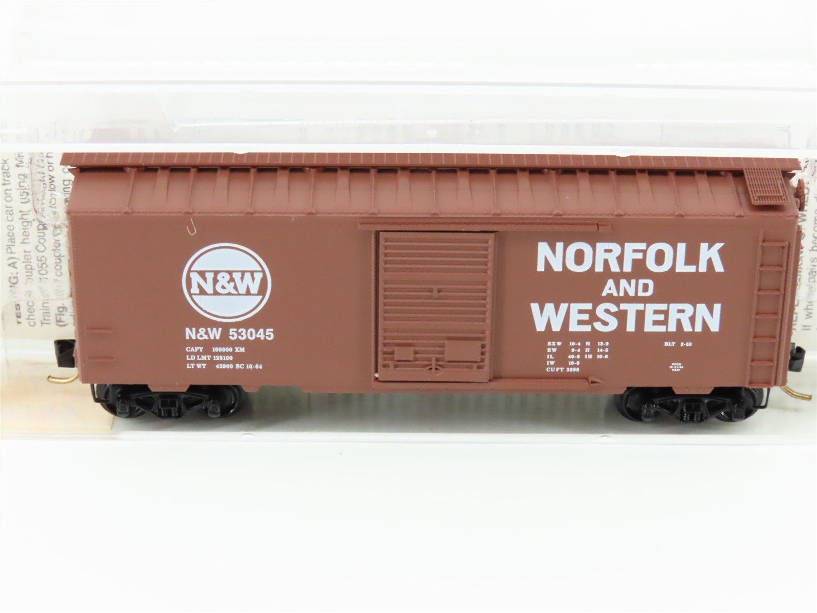N Scale Micro-Trains MTL 20039 N&W Norfolk & Western 40' Box Car #53045