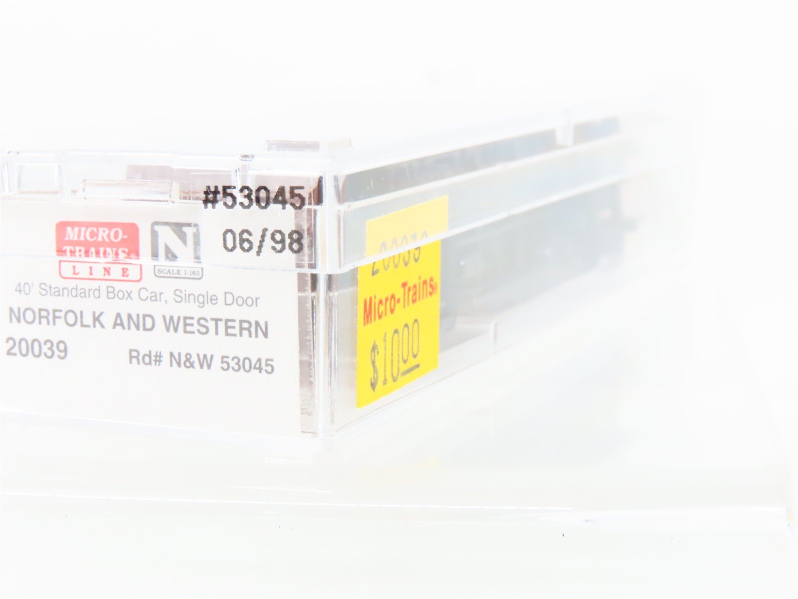 N Scale Micro-Trains MTL 20039 N&W Norfolk & Western 40' Box Car #53045