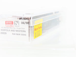 N Scale Micro-Trains MTL 20039 N&W Norfolk & Western 40' Box Car #53045