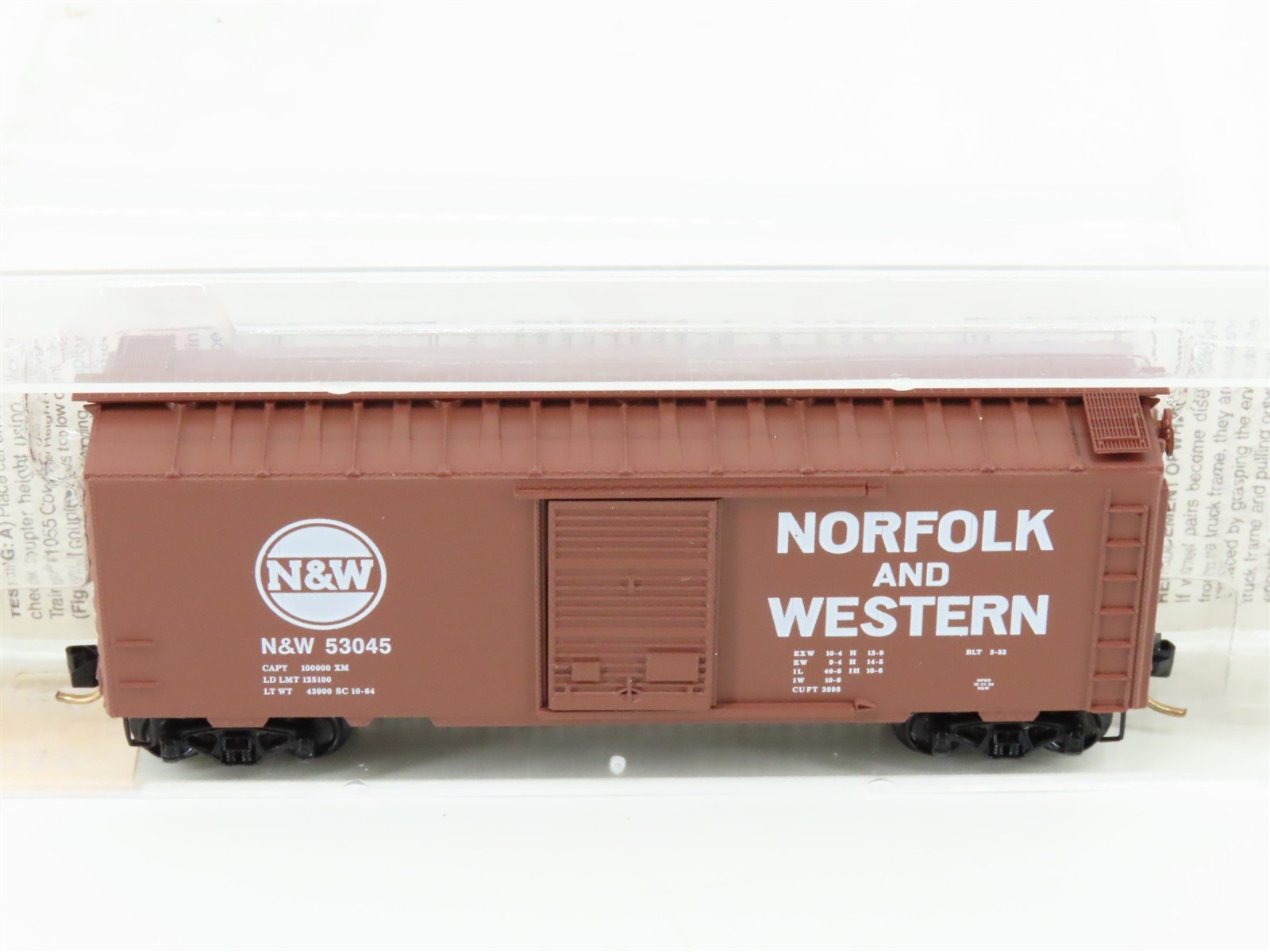 N Scale Micro-Trains MTL 20039 N&W Norfolk & Western 40' Box Car #53045