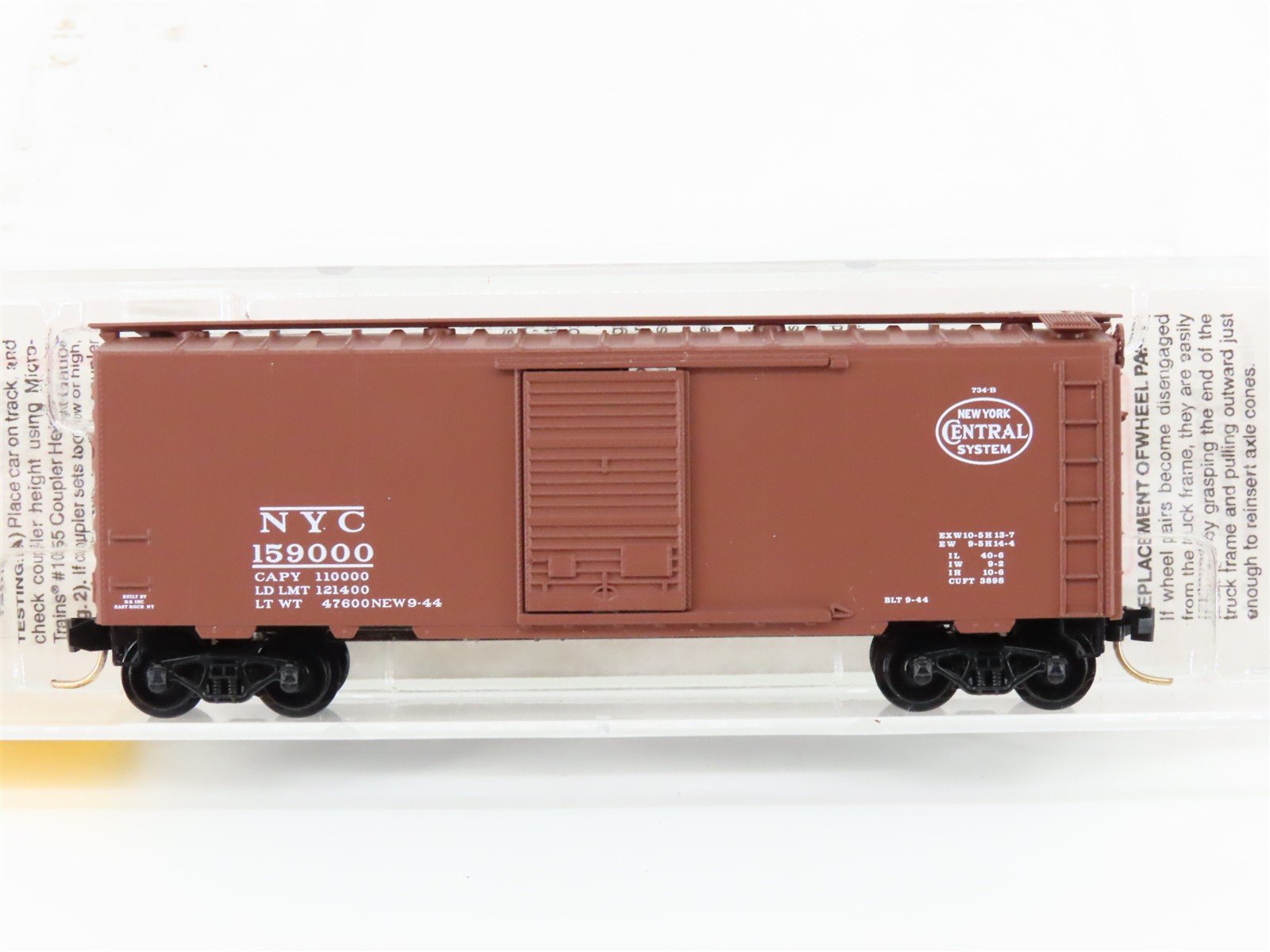 N Scale Micro-Trains MTL 20047 NYC New York Central System 40' Box Car #159000