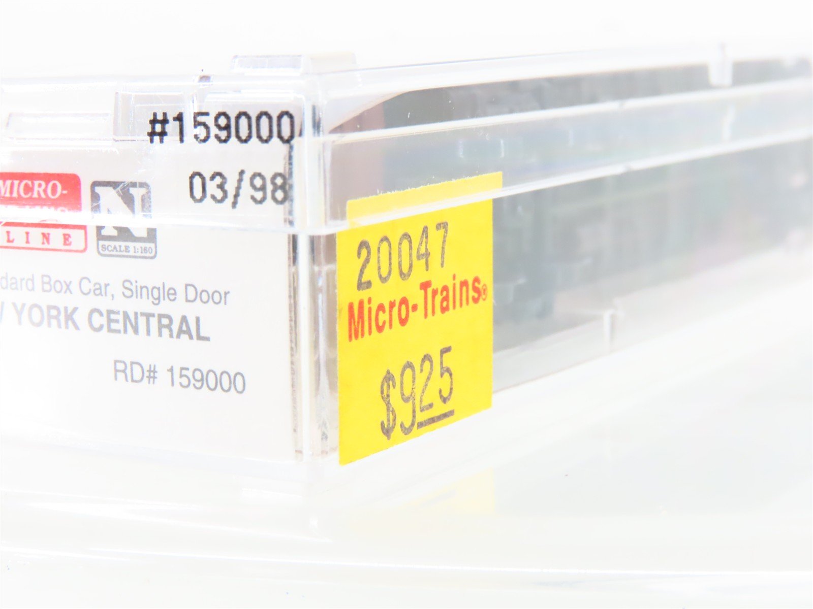 N Scale Micro-Trains MTL 20047 NYC New York Central System 40' Box Car #159000