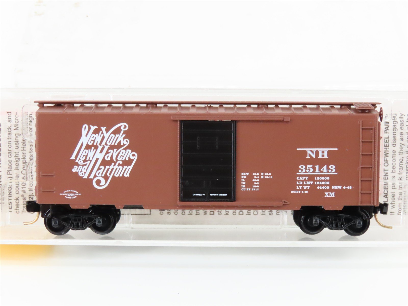 N Micro-Trains MTL 20029 NH New York, New Haven & Hartford 40' Box Car #35143