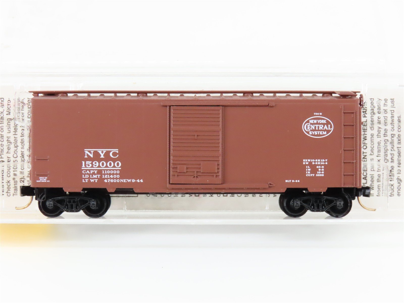 N Scale Micro-Trains MTL 20047 NYC New York Central System 40' Box Car #159000