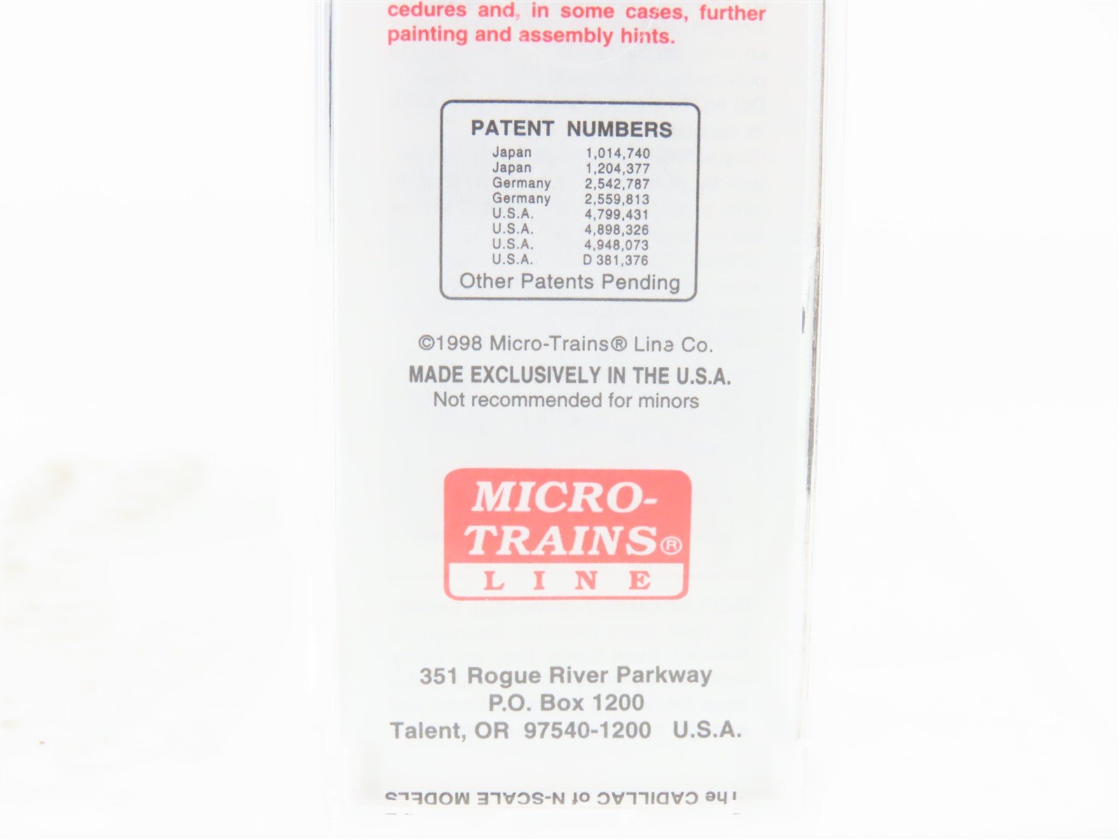 N Scale Micro-Trains MTL 20058 RI Rock Island 40' Single Door Box Car #27459