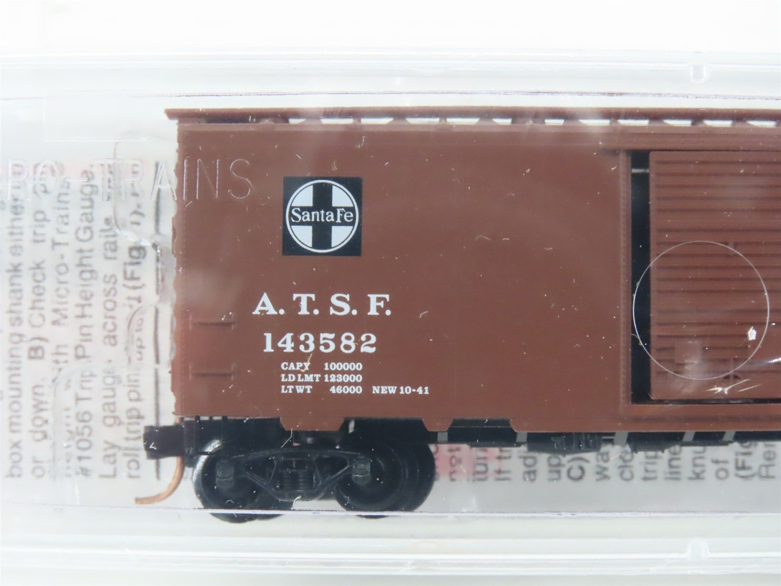 N Scale Micro-Trains MTL 20060 ATSF Santa Fe Grand Canyon 40' Box Car #143582