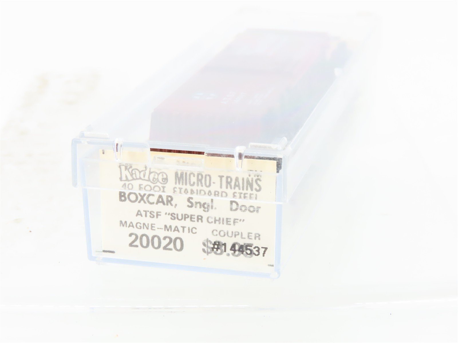 N Kadee Micro-Trains MTL 20020 ATSF Santa Fe Super Chief 40' Box Car #144537